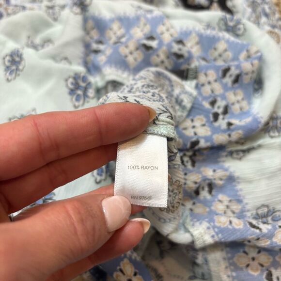 Ladies J. Jill Sea‎ Glass Mixed Print Tunic Top 3/4 Sleeves Size Large - Picture 11 of 11